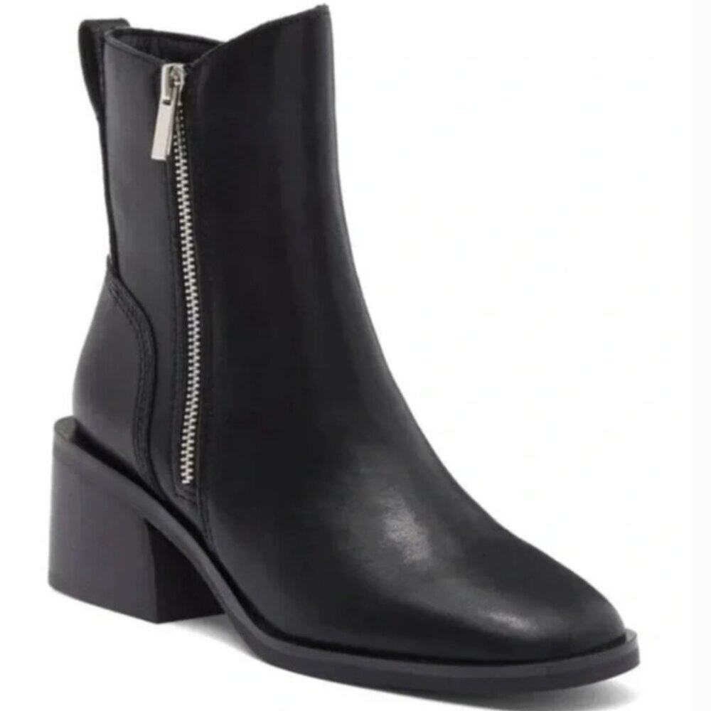 Steve Madden Ruthy Black Biker Moto Boots Size 8 New